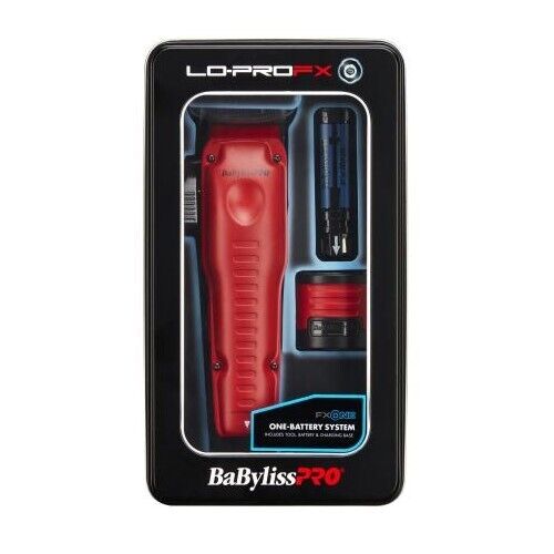 [barber_everything]-BaByliss Pro LO-PRO FXONE Matte Red Cordless Clipper-Babyliss Pro-Barber Everything