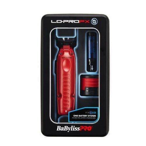 [barber_everything]-BaByliss Pro LO-PRO FXONE Matte Red Cordless Trimmer-Babyliss Pro-Barber Everything
