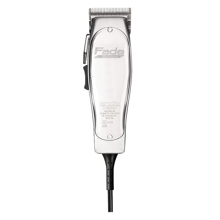 Andis Professional Fade Master Hair Clipper with Adjustable Fade Blade, Silver, Chrome (01690)