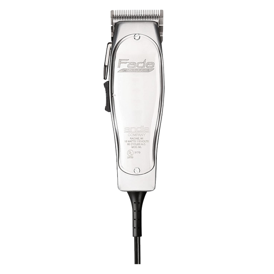 Andis Professional Fade Master Hair Clipper with Adjustable Fade Blade, Silver, Chrome (01690)