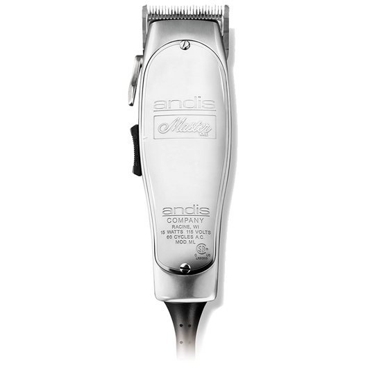 Andis Professional Master Adjustable Blade Hair Clipper, Silver, Chrome (01557)