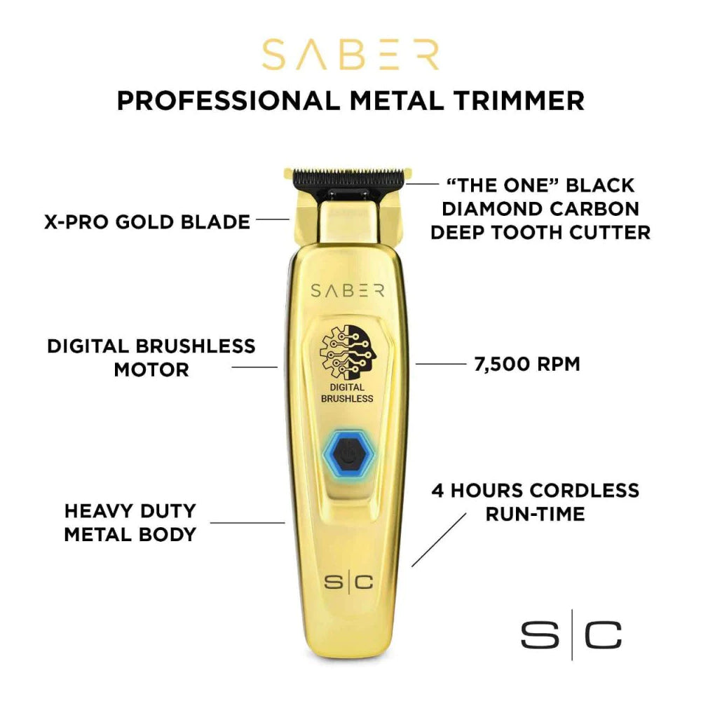 StyleCraft Saber Cordless Clipper + StyleCraft Saber Trimmer (Combo)