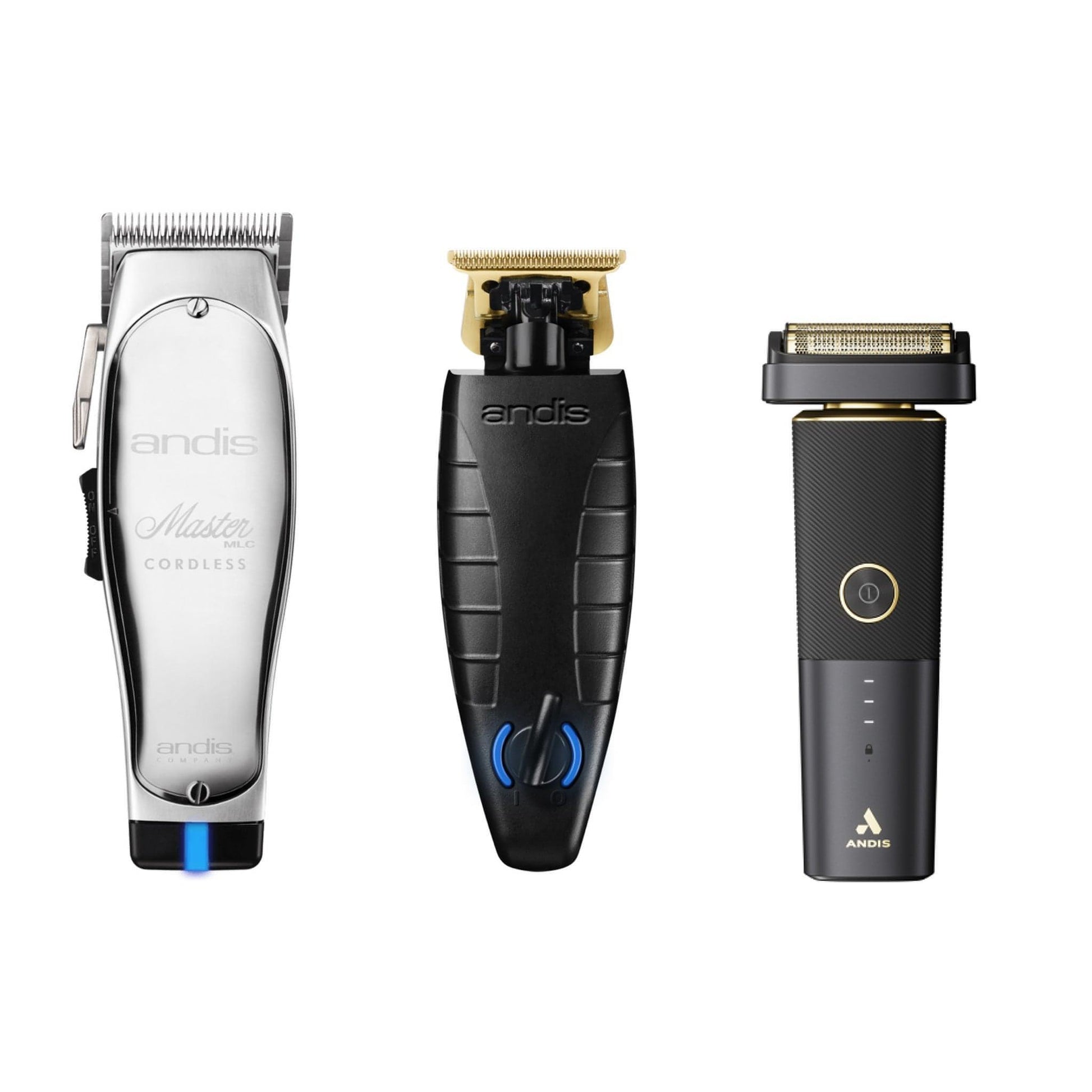 [barber_everything]-Andis Master Clipper, GTX EXO Trimmer & reSurge Shaver (Combo)-Bundle-Andis-Silver-Barber Everything