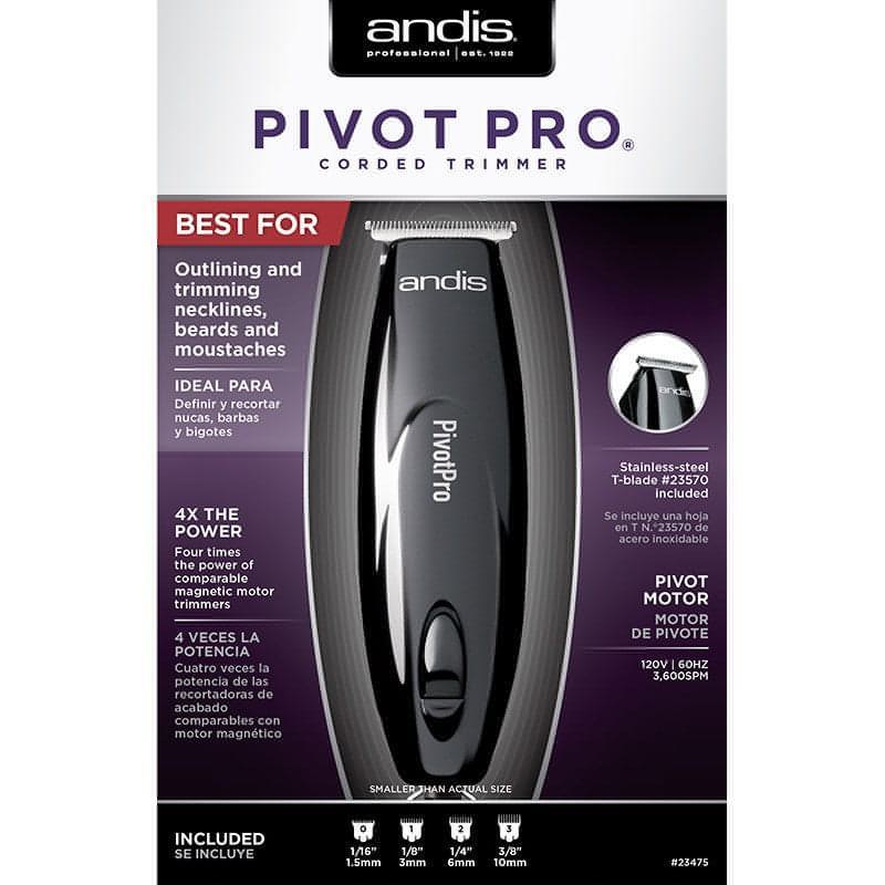 [barber_everything]-Andis PivotPro T-Blade Outlining Beard / Hair Trimmer (Black)-Andis-Barber Everything