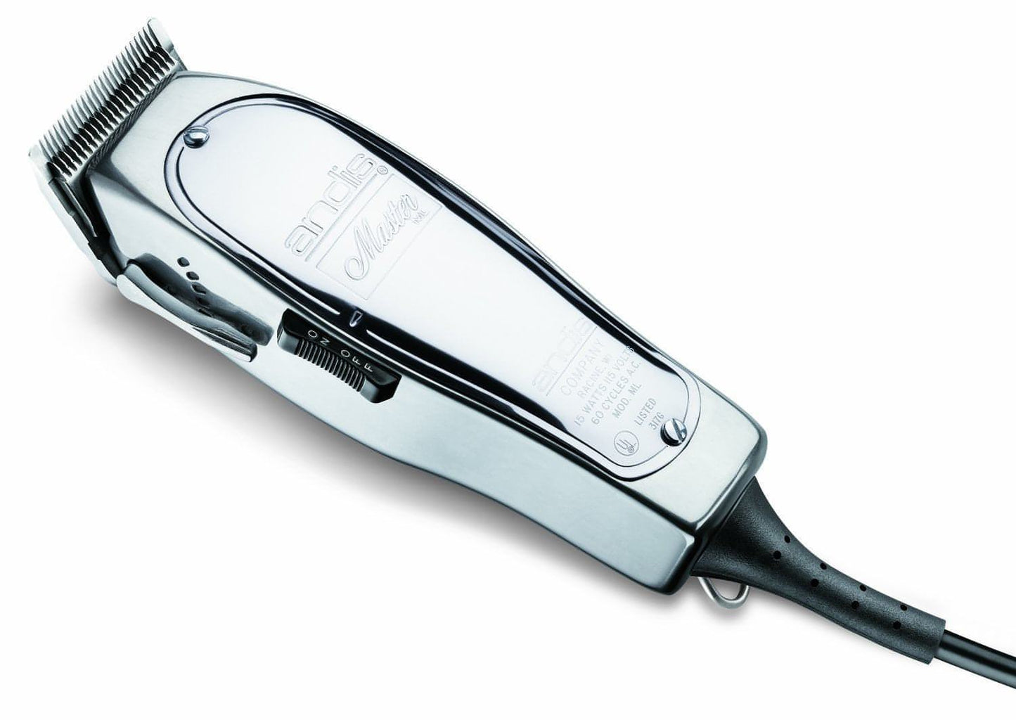 [barber_everything]-Andis Professional Master Adjustable Blade Hair Clipper, Silver, Chrome (01557)-Andis-Barber Everything