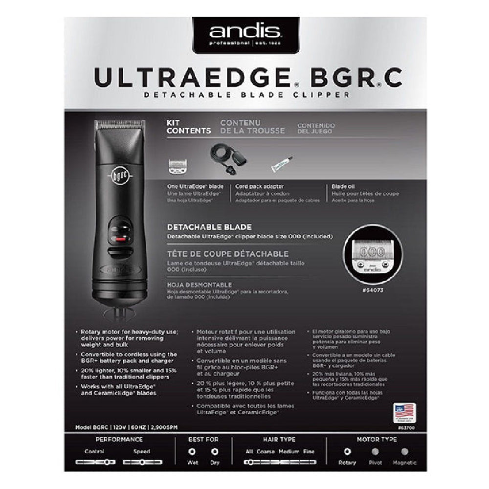 [barber_everything]-Andis UltraEdge BGRC Detachable Blade Clipper-Andis-Barber Everything
