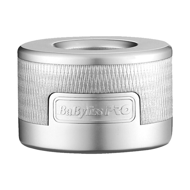 [barber_everything]-BaByliss Clipper Charging Base - Silver (FX870BASE-S)-Clipper Accessories-Babyliss Pro-Barber Everything