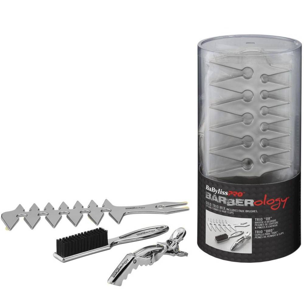 [barber_everything]-BaByliss Pro BARBERology Trio Mix (18 Pack Bucket)-Babyliss Pro-Silver-Barber Everything