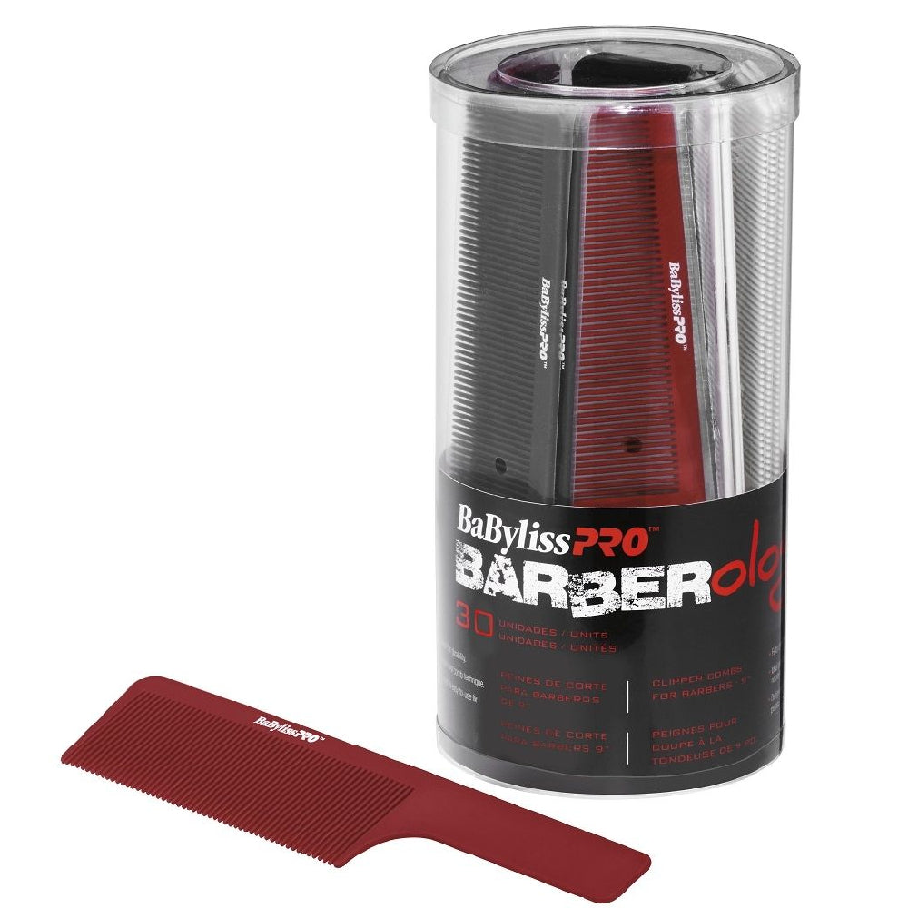 [barber_everything]-Babyliss Pro Combs 9" - Assorted Colors (30 Packs)-Babyliss Pro-Barber Everything