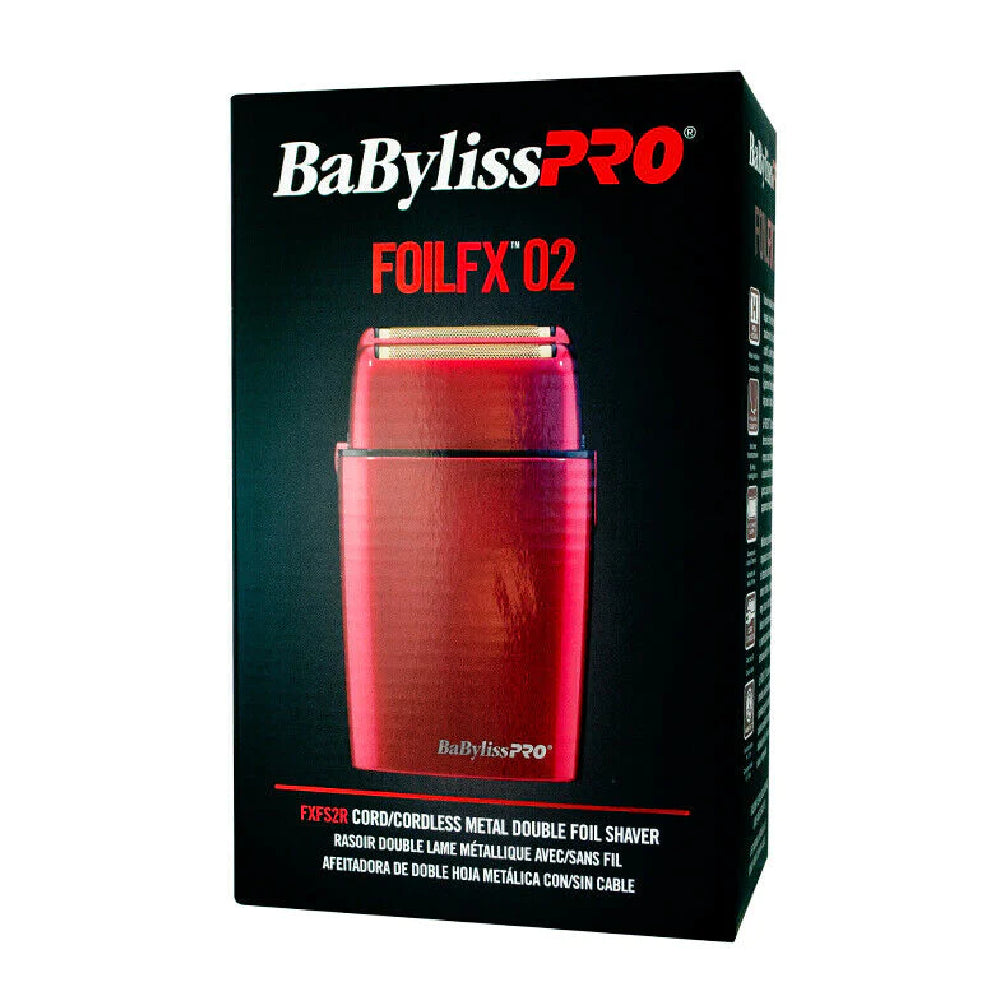 [barber_everything]-BaByliss Pro Double Foil Shaver (Red)-Babyliss Pro-Barber Everything