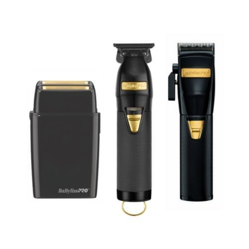 [barber_everything]-BaByliss Pro FX Clipper, Trimmer & Shaver (Combo)-Bundle-Babyliss Pro-Black-Barber Everything