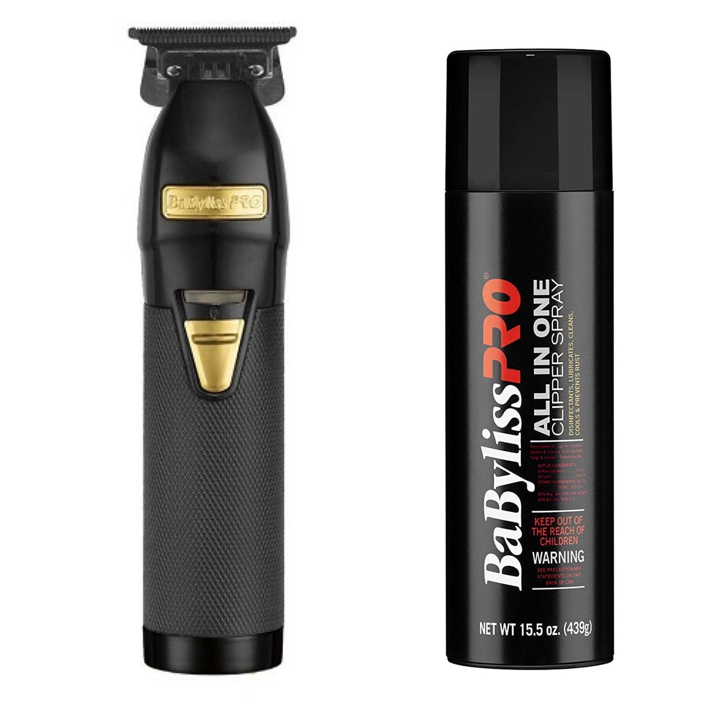 [barber_everything]-BaByliss Pro FX Outlining Trimmer (Black, Gold, Rose Gold, Silver) (Combo)-Bundle-Babyliss Pro-Black-Barber Everything