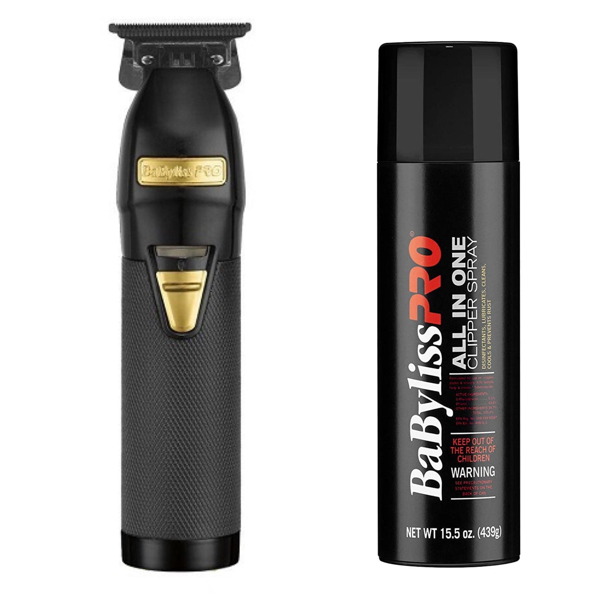 [barber_everything]-BaByliss Pro FX Outlining Trimmer (Black, Gold, Rose Gold, Silver) (Combo)-Bundle-Babyliss Pro-Black-Barber Everything