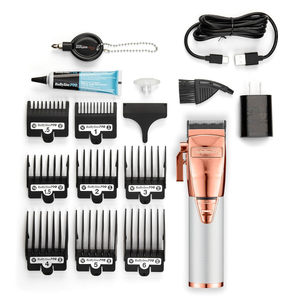 [barber_everything]-Babyliss Pro FX+ Upgraded All-Metal Lithium Clipper (Gold / Silver / Rose Gold)-Babyliss Pro-Gold-Barber Everything