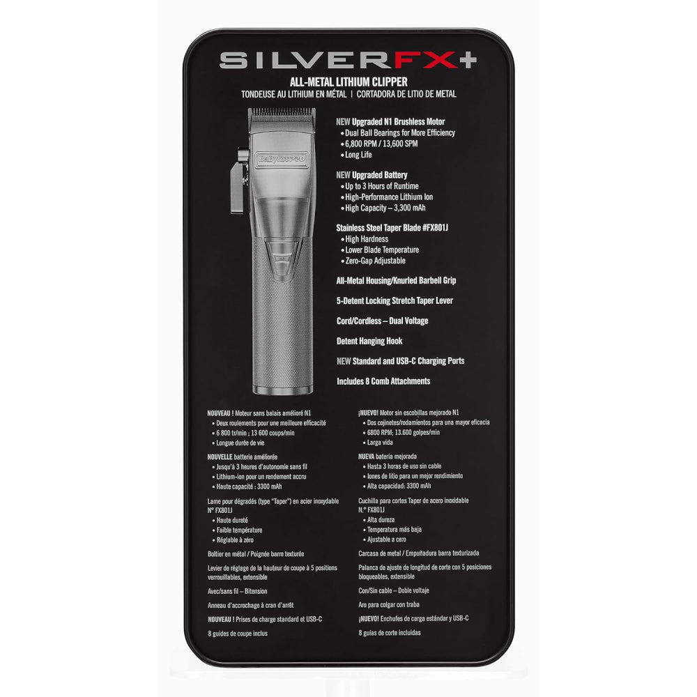 [barber_everything]-Babyliss Pro FX+ Upgraded All-Metal Lithium Clipper (Gold / Silver / Rose Gold)-Babyliss Pro-Gold-Barber Everything