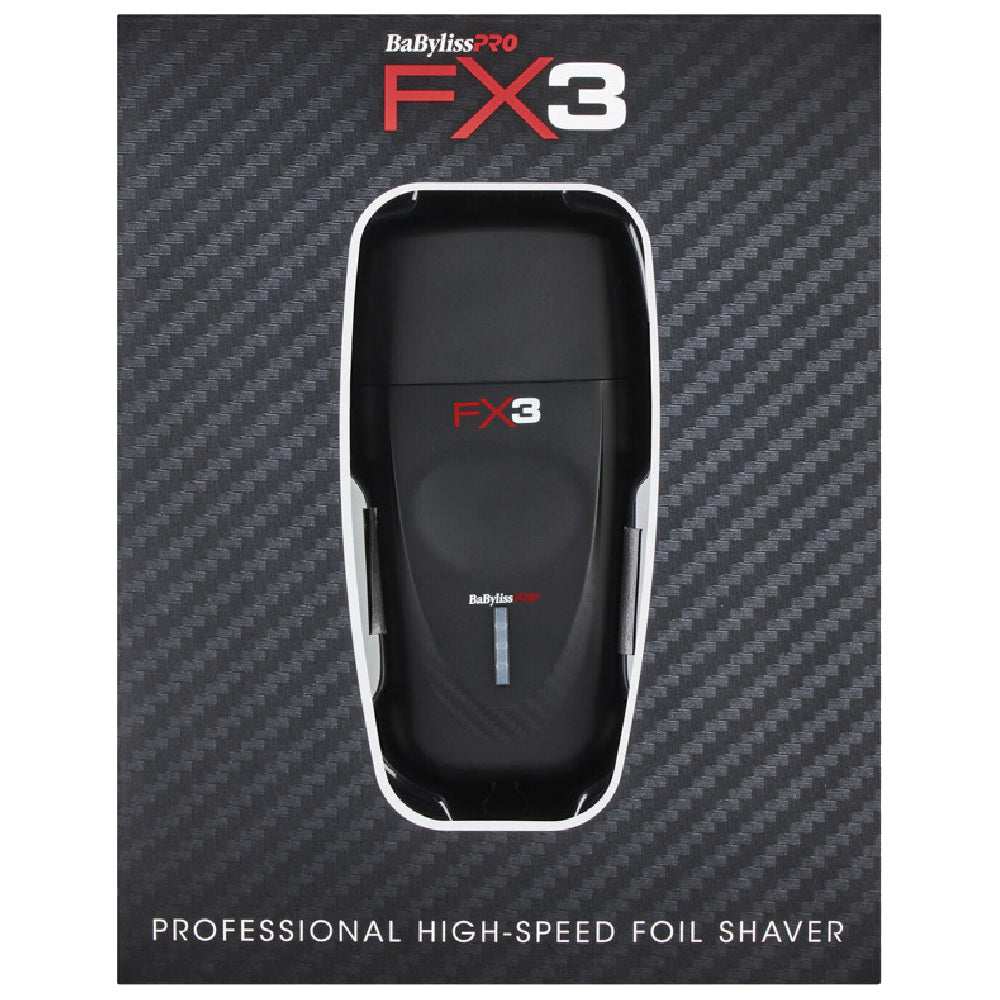 [barber_everything]-Babyliss Pro FX3 High Speed Foil Shaver Black (FXX3SB)-Babyliss Pro-Barber Everything