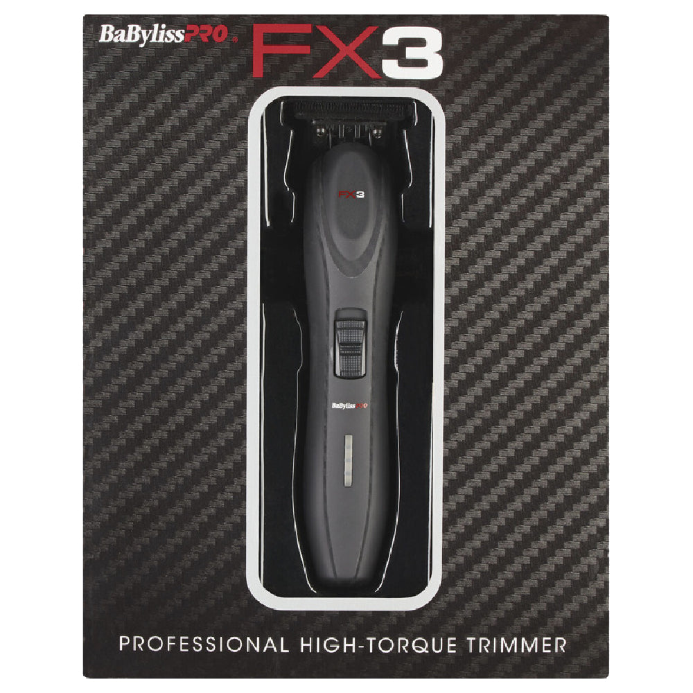 [barber_everything]-Babyliss Pro FX3 High Torque Cordless Trimmer Black (FXX3TB)-Babyliss Pro-Barber Everything