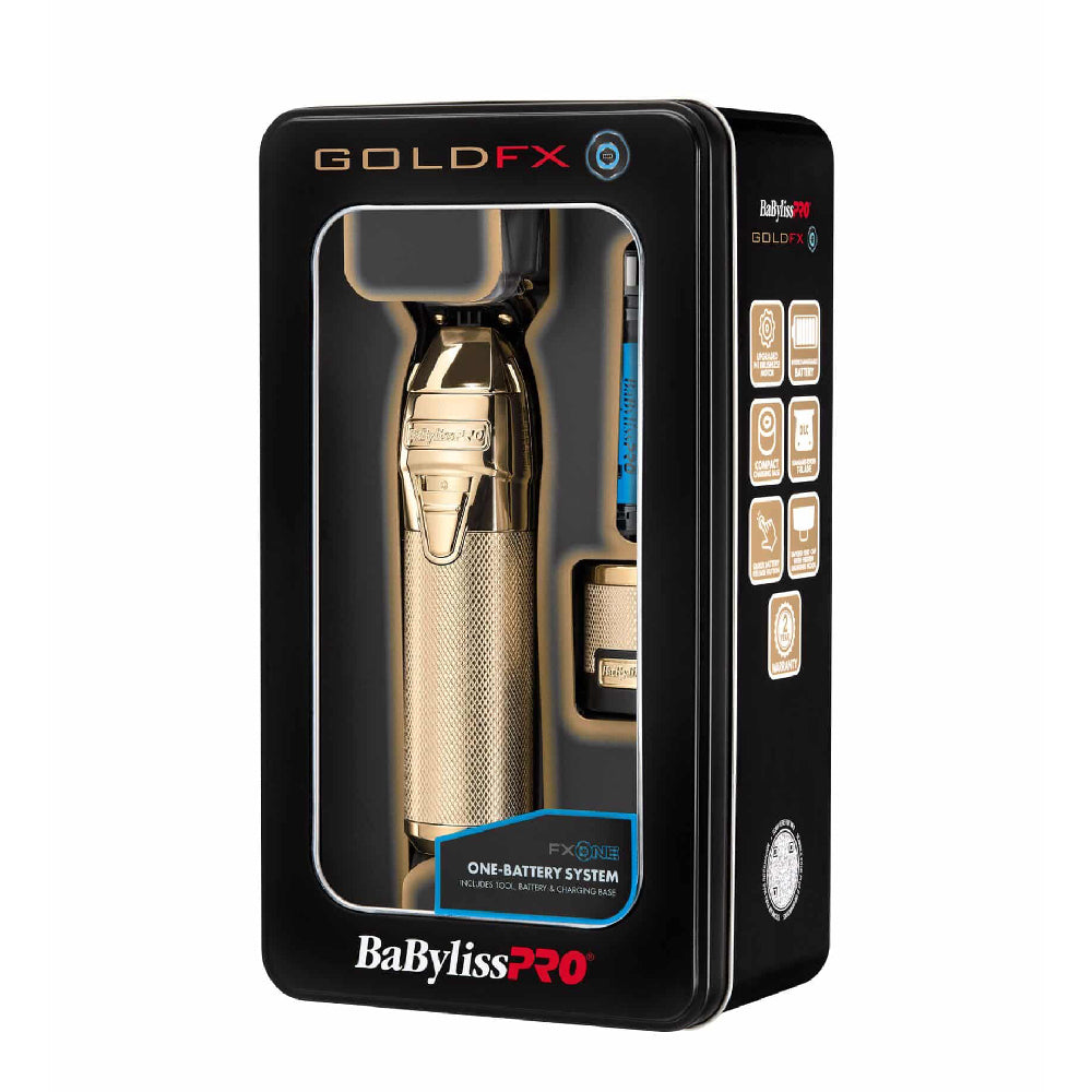 [barber_everything]-Babyliss Pro FXONE Gold Cordless Trimmer (#FX799G)-Babyliss Pro-Barber Everything