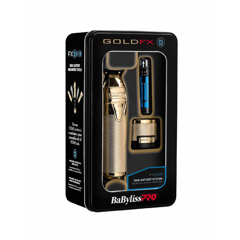 [barber_everything]-Babyliss Pro FXONE GoldFX Cordless Clipper + FXONE GoldFX Trimmer + FXONE GoldFX Shaver (Combo) (#FX899G + # FX799G + #FXFX79FSG)-Babyliss Pro-Barber Everything