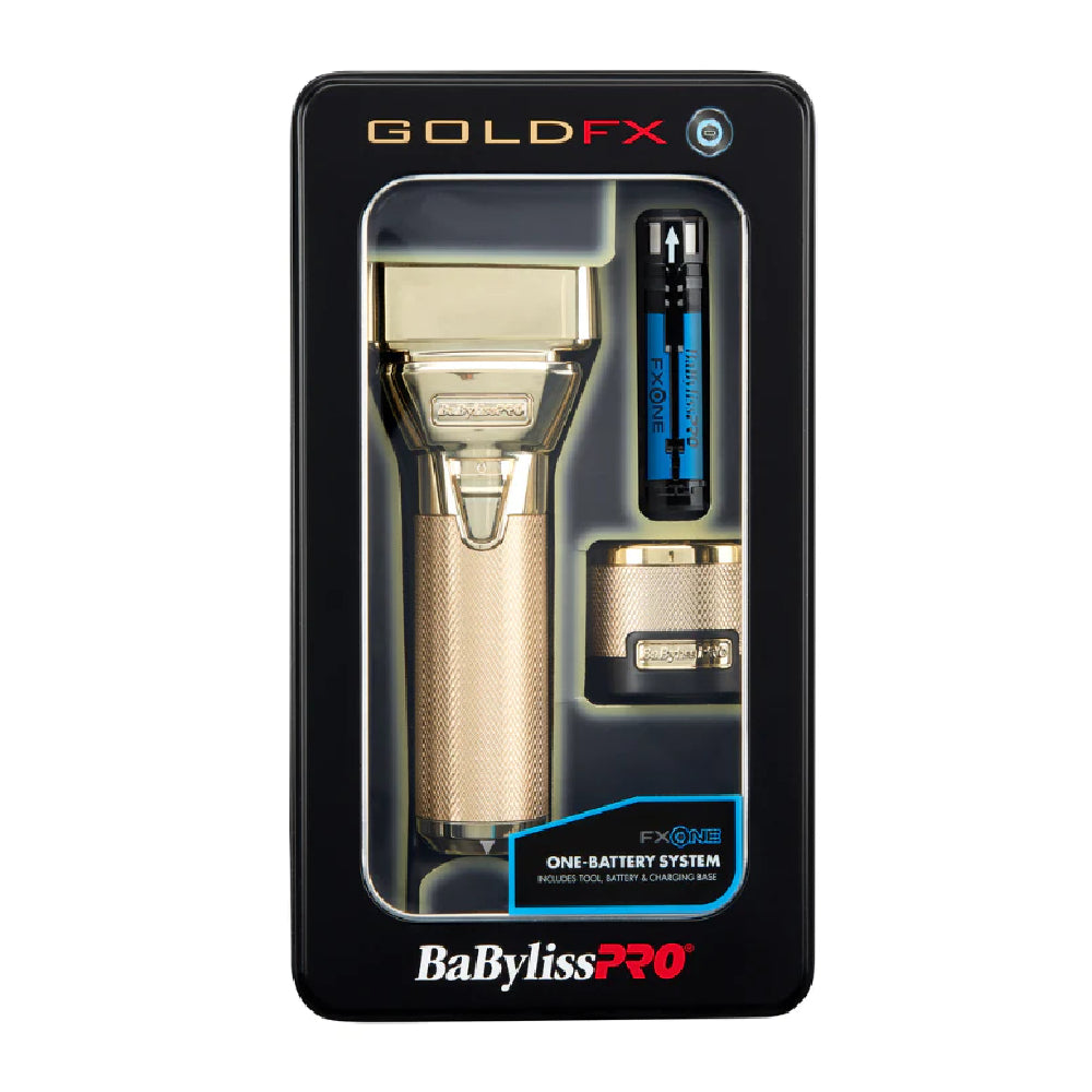 [barber_everything]-Babyliss Pro FXONE GoldFX Cordless Clipper + FXONE GoldFX Trimmer + FXONE GoldFX Shaver (Combo) (#FX899G + # FX799G + #FXFX79FSG)-Babyliss Pro-Barber Everything