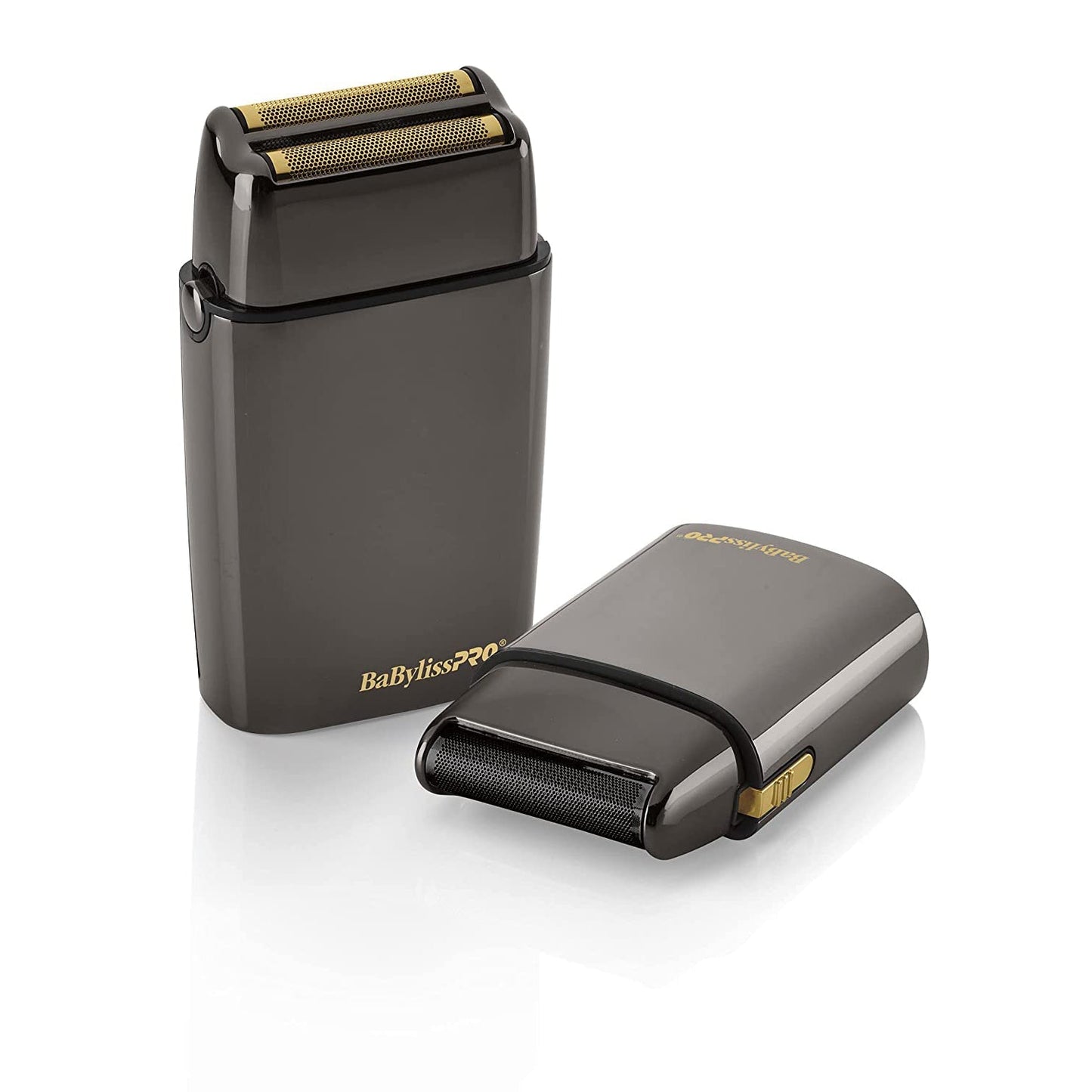 [barber_everything]-BaByliss Pro LimitedFX Collection Gunmetal Double & Single Foil Shaver Duo-Hair Clippers & Trimmers-Babyliss Pro-Barber Everything