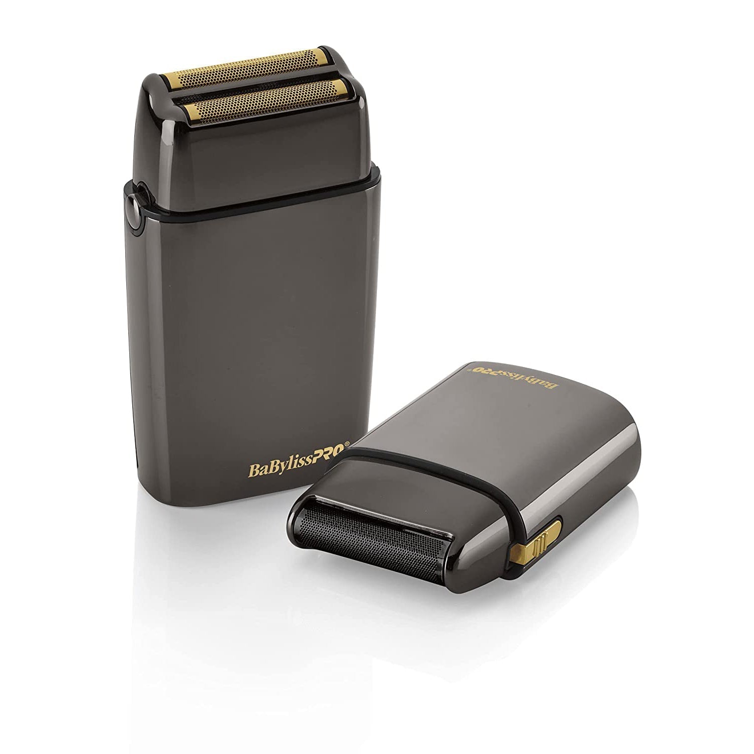 [barber_everything]-BaByliss Pro LimitedFX Collection Gunmetal Double & Single Foil Shaver Duo-Hair Clippers & Trimmers-Babyliss Pro-Barber Everything