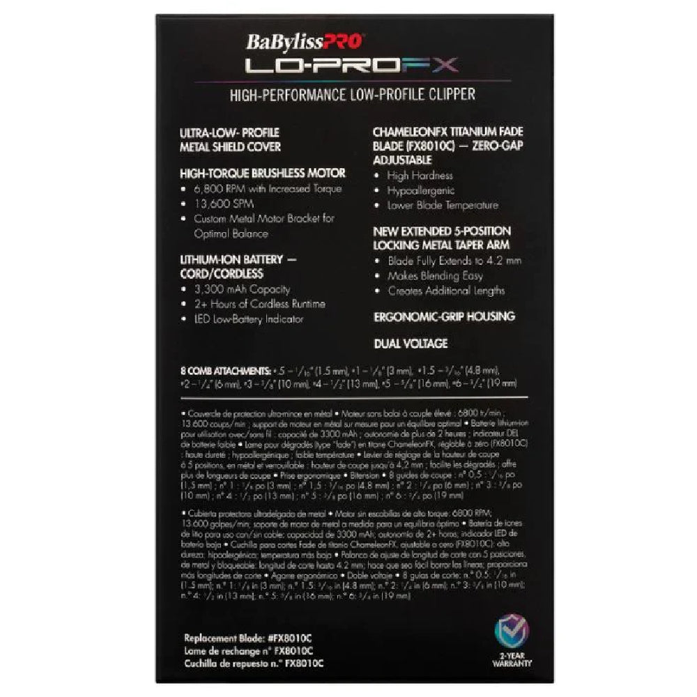 [barber_everything]-Babyliss Pro Lo-ProFX Clipper - Iridescent-Babyliss Pro-Barber Everything