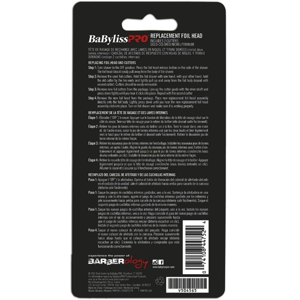 [barber_everything]-BaByliss PRO Shaver Replacement Foil & Cutters Black FXRF2B-Babyliss Pro-Barber Everything