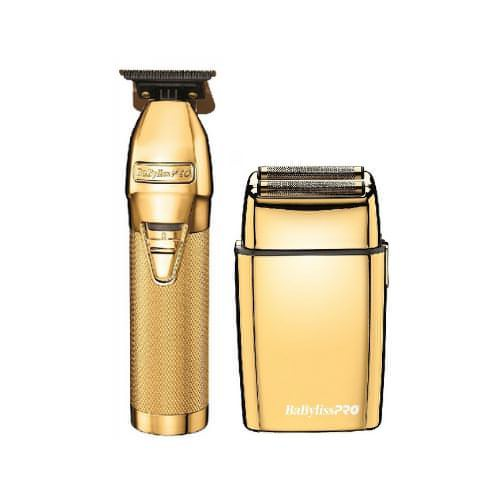 [barber_everything]-BaByliss Pro Skeleton Trimmer + Double Foil Shaver (Combo)-Bundle-Babyliss Pro-Black-Barber Everything