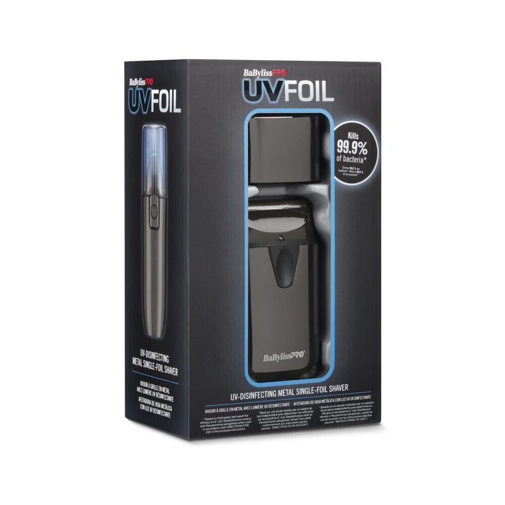 [barber_everything]-BaByliss PRO UV-Foil Cordless Single Foil Shaver (FXLFS1)-Babyliss Pro-Barber Everything