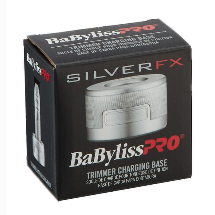 [barber_everything]-BaByliss Trimmer Charging Base - Silver (FX787BASE-S)-Babyliss Pro-Barber Everything
