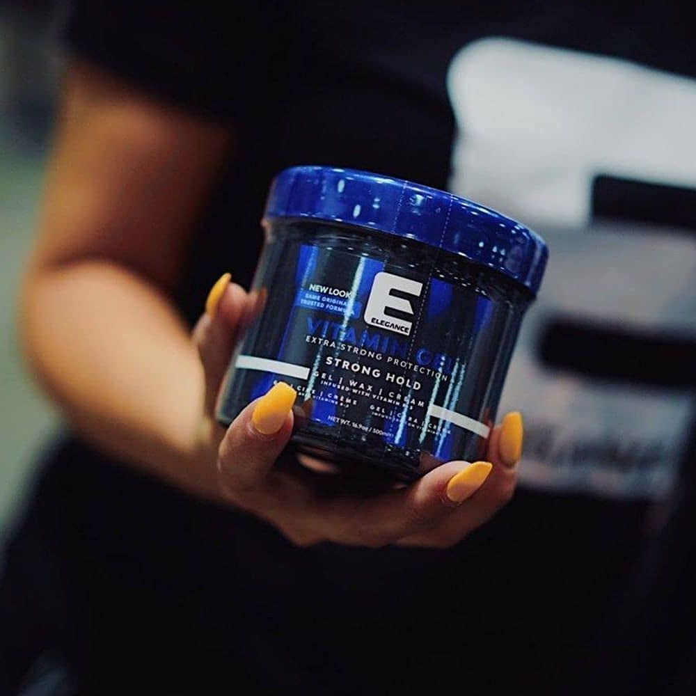 [barber_everything]-Elegance Pro-VB5 Hair Styling Gel Strong Hold (Vitamin) 16.9oz 500ml-Elegance-Barber Everything