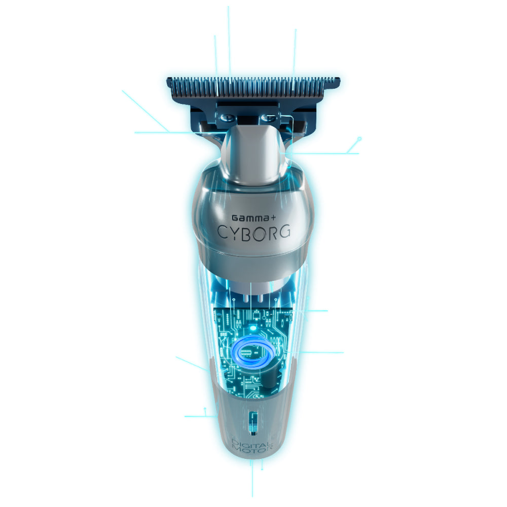 [barber_everything]-Gamma+ Cyborg Cordless Trimmer + Clipper (Combo) (GP401S/GP604M)-Gamma+-Barber Everything