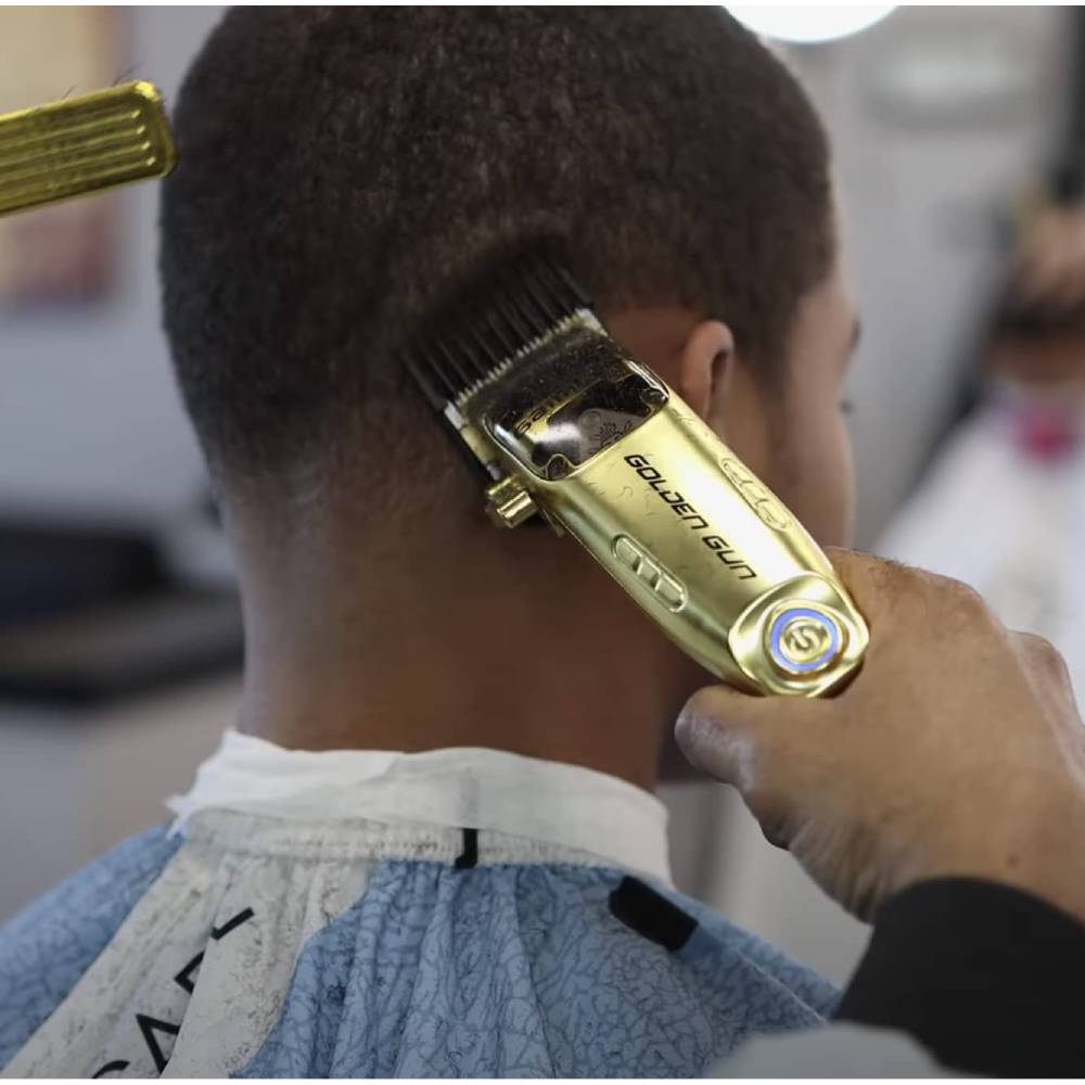 [barber_everything]-Gamma+ Golden Gun Collector's Edition Cordless Clipper (GP602G)-Gamma+-Barber Everything