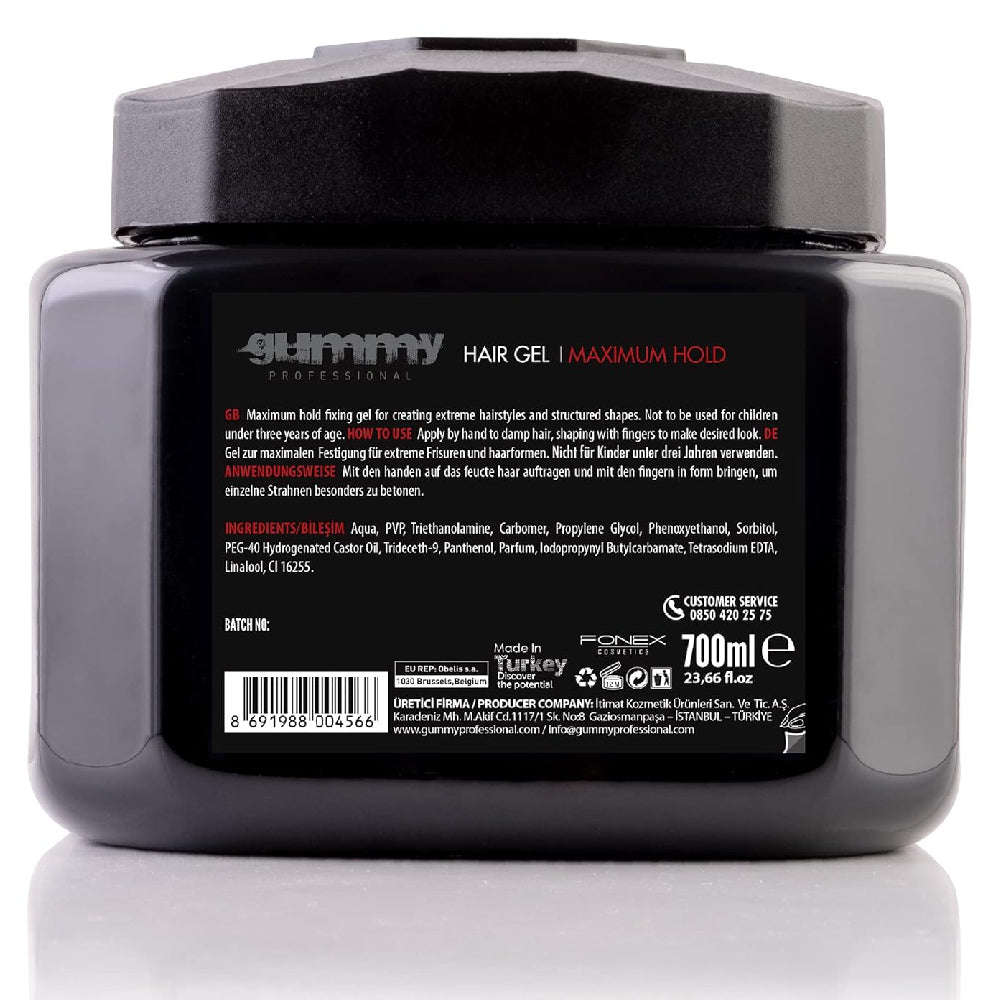 [barber_everything]-Gummy Hair Gel Maximum Hold (700ml)-Gummy-Barber Everything