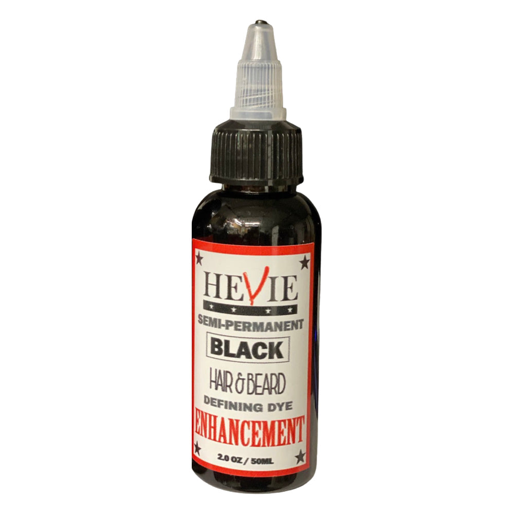 [barber_everything]-Hevie Enhancement Semi-Permanent Beard & Hair Dye (2 OZ)-Hevie-Black / Single-Barber Everything