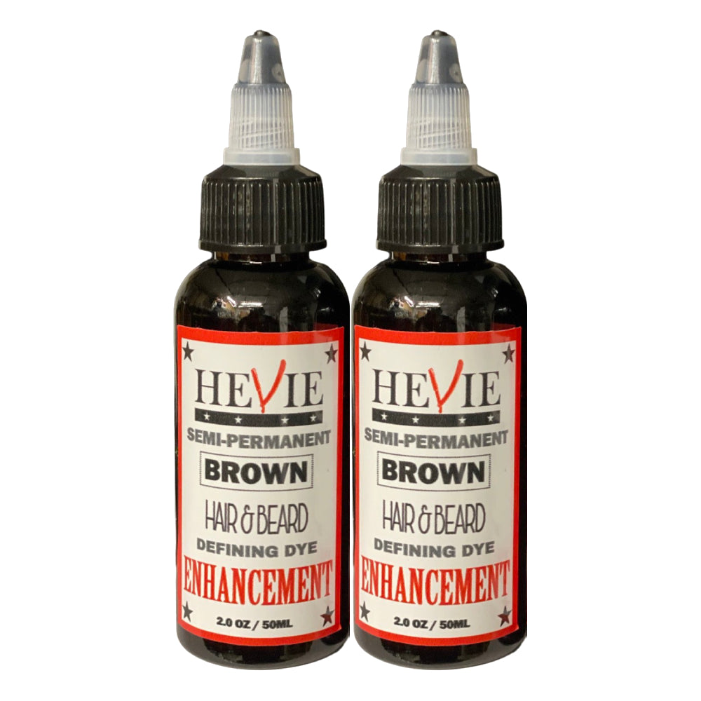 [barber_everything]-Hevie Enhancement Semi-Permanent Beard & Hair Dye (2 OZ)-Hevie-Black / Single-Barber Everything