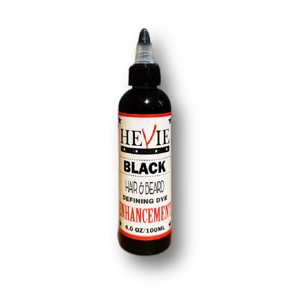 [barber_everything]-Hevie Enhancement Semi-Permanent Beard & Hair Dye (4 OZ)-Hevie-Black / Single-Barber Everything