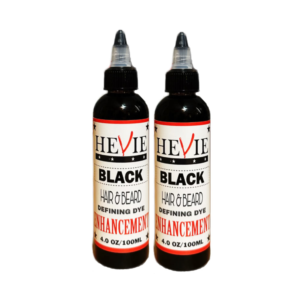 [barber_everything]-Hevie Enhancement Semi-Permanent Beard & Hair Dye (4 OZ)-Hevie-Black / Single-Barber Everything