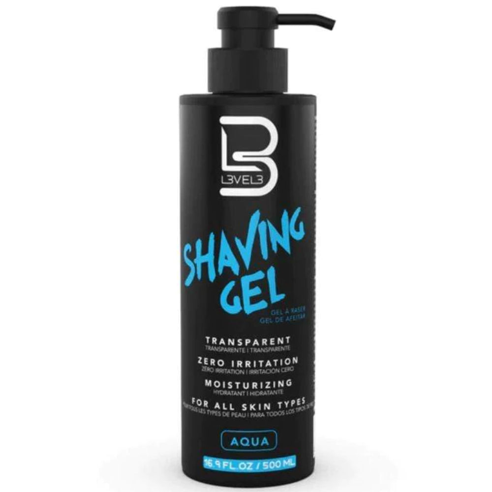 [barber_everything]-L3VEL3 AQUA Transparent Shaving Gel - 500 ml-L3VEL3-Barber Everything