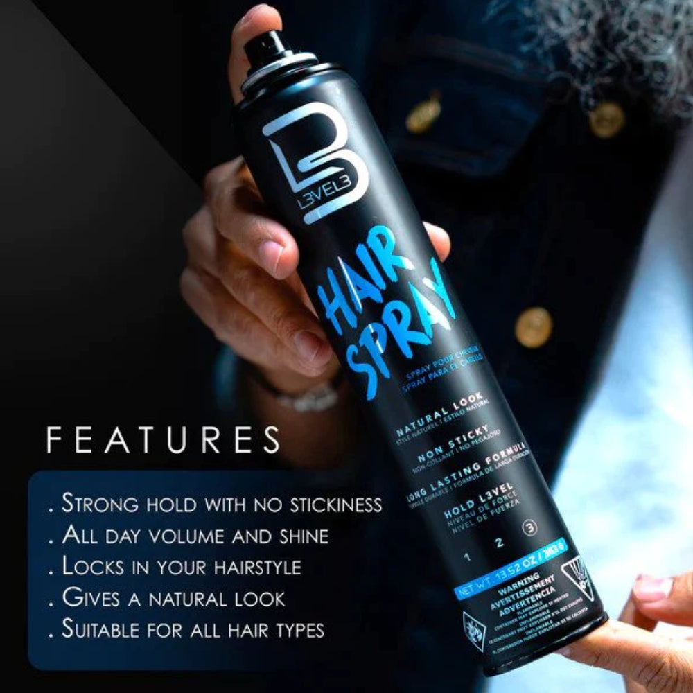 [barber_everything]-L3VEL3 Hair spray - 400ML-L3VEL3-Barber Everything