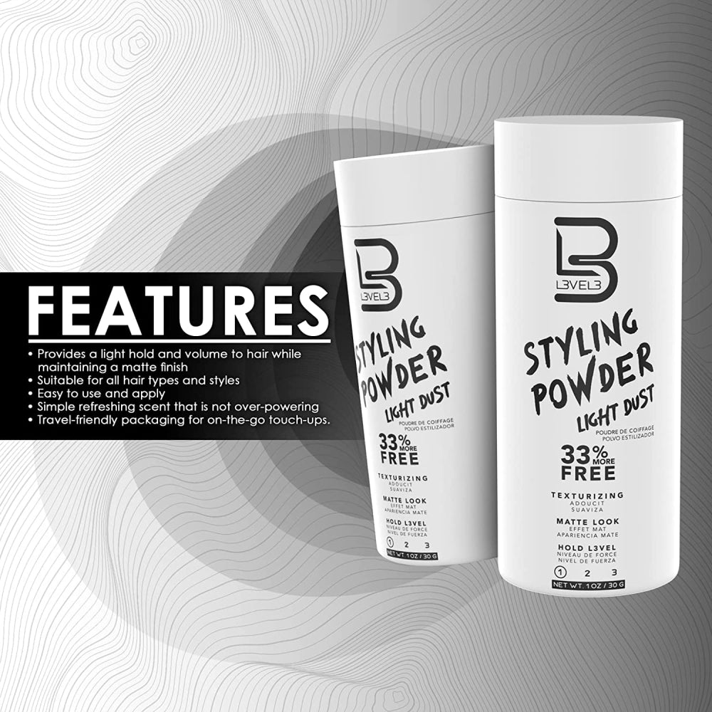 [barber_everything]-L3VEL3 Light Hold Styling Powder-L3VEL3-Barber Everything