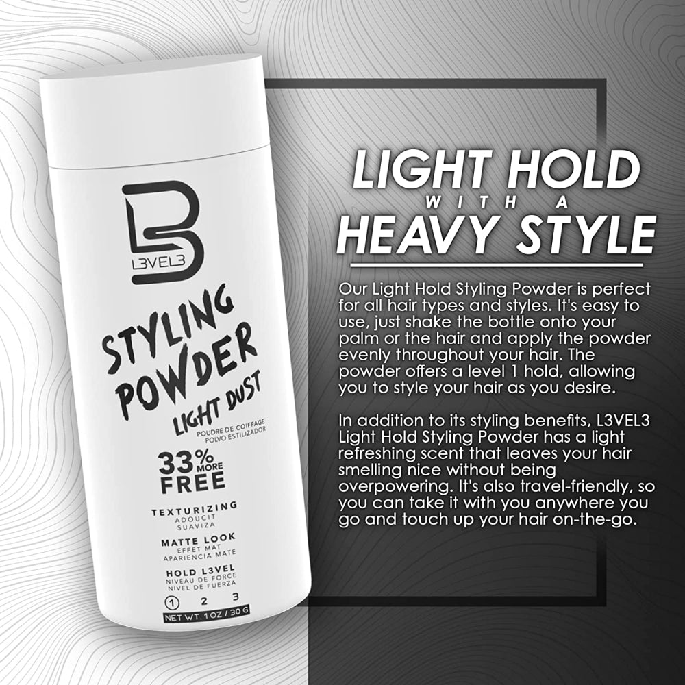 [barber_everything]-L3VEL3 Light Hold Styling Powder-L3VEL3-Barber Everything