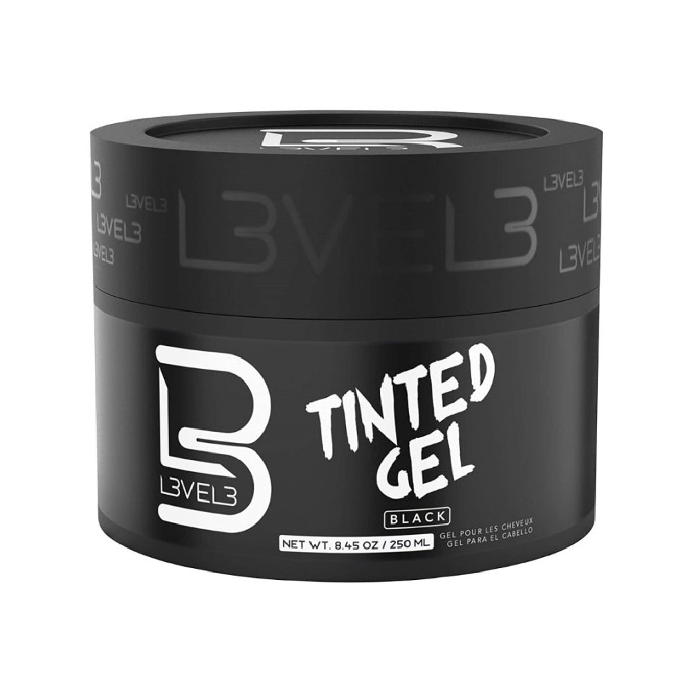 [barber_everything]-L3VEL3 Tinted Hair Gel - Black 250ml-L3VEL3-Barber Everything