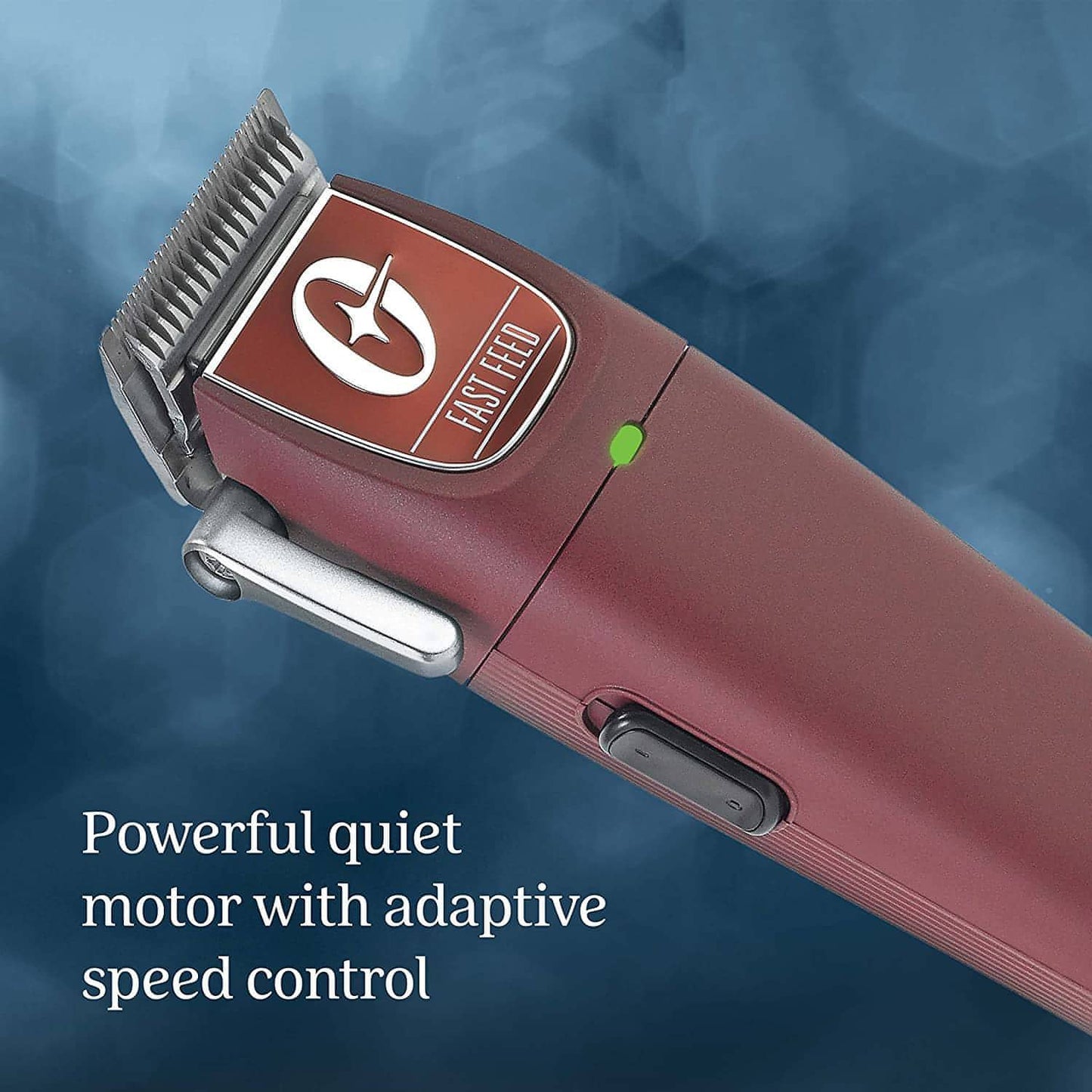 [barber_everything]-Oster® Professional Fast Feed® Cordless Clipper, Burgundy (2143931)-Oster-Barber Everything
