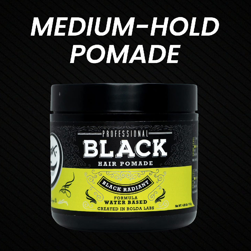 [barber_everything]-Rolda Hair Pomade "Black" Medium Hold & Shine-Rolda-Barber Everything