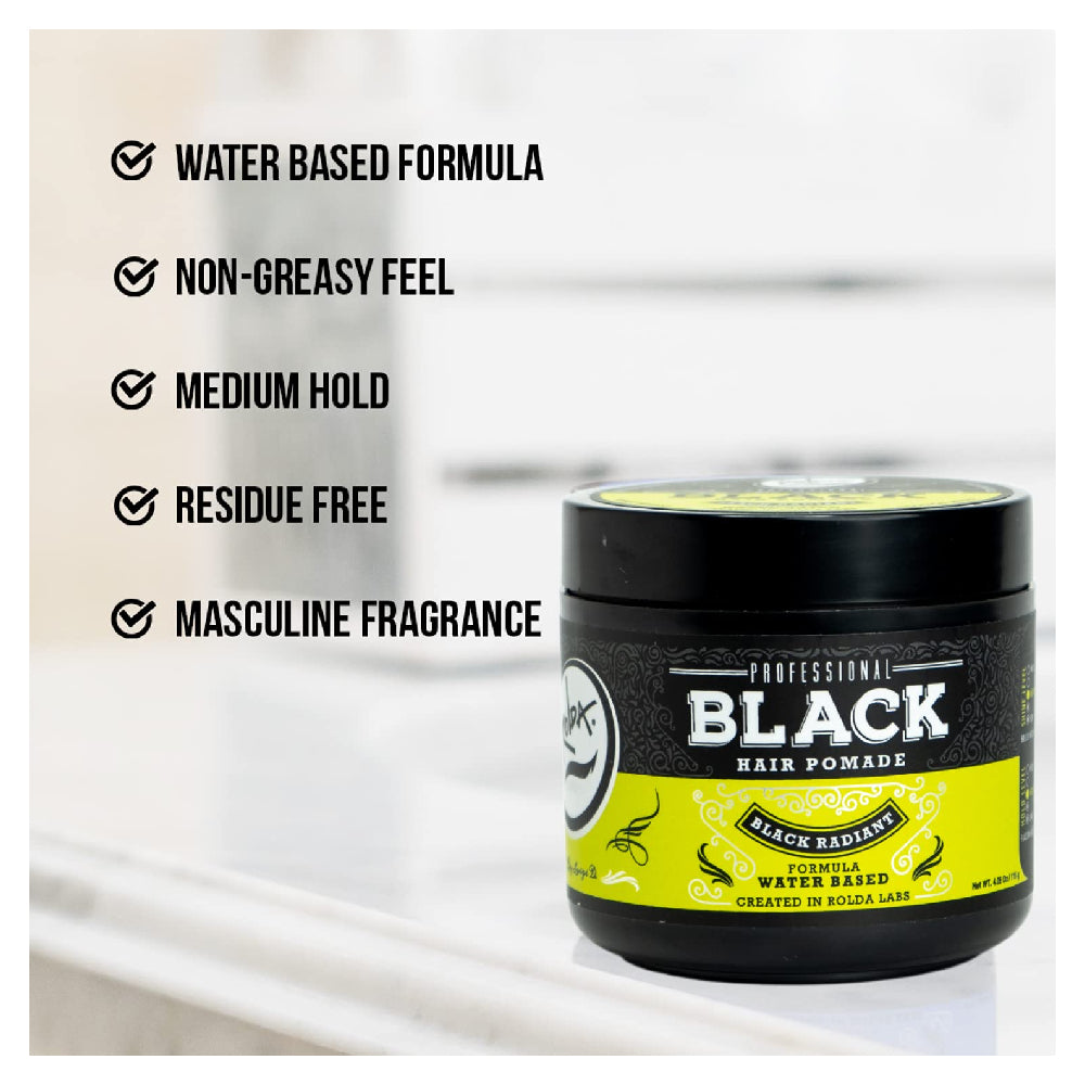 [barber_everything]-Rolda Hair Pomade "Black" Medium Hold & Shine-Rolda-Barber Everything