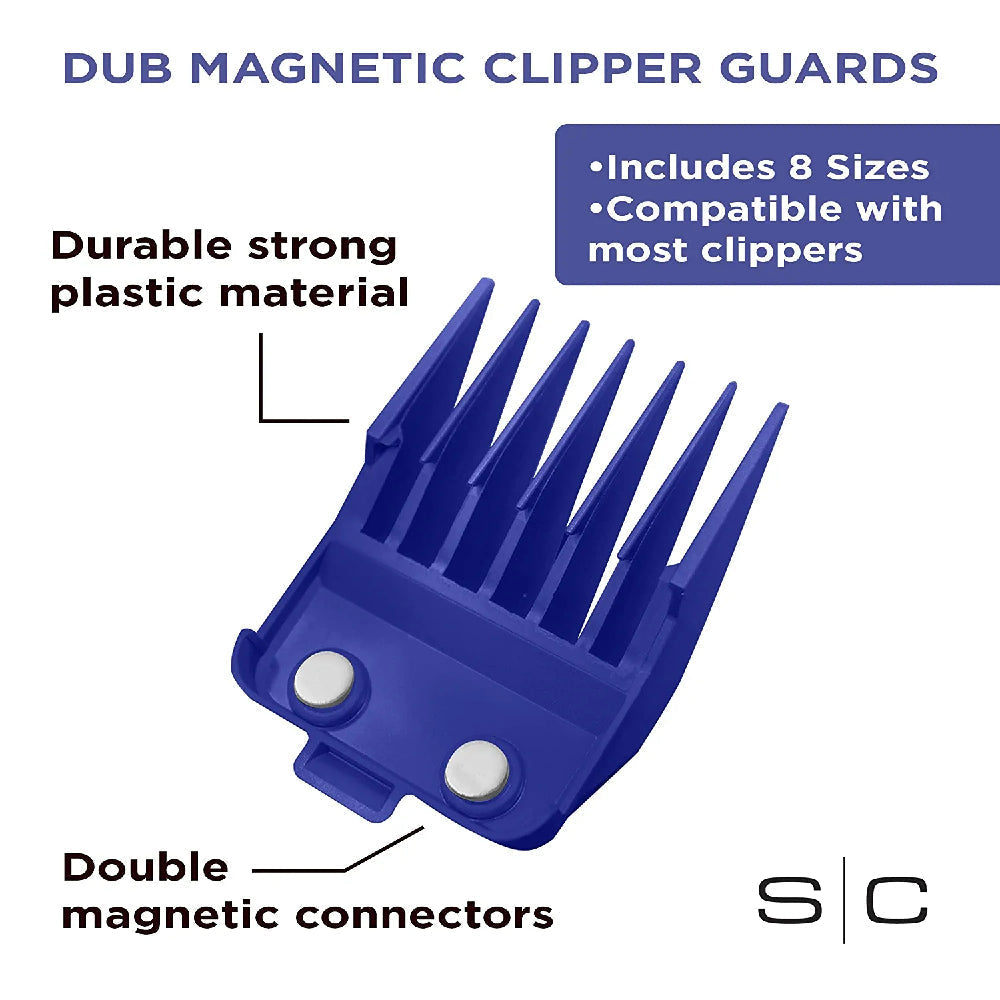 [barber_everything]-StyleCraft Dub Magnetic Guards (Blue)-StyleCraft-Barber Everything