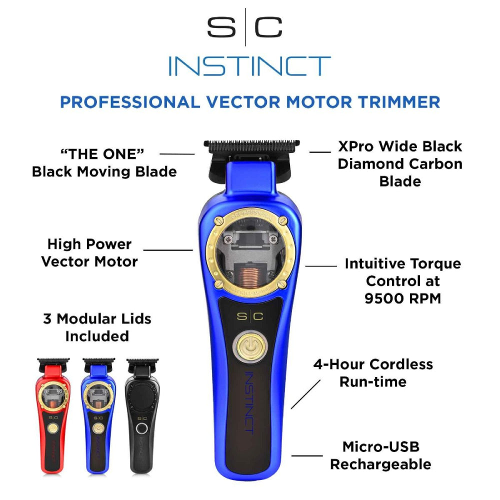[barber_everything]-Stylecraft Instinct Professional Vector Motor Cordless Hair Trimmer-StyleCraft-Barber Everything