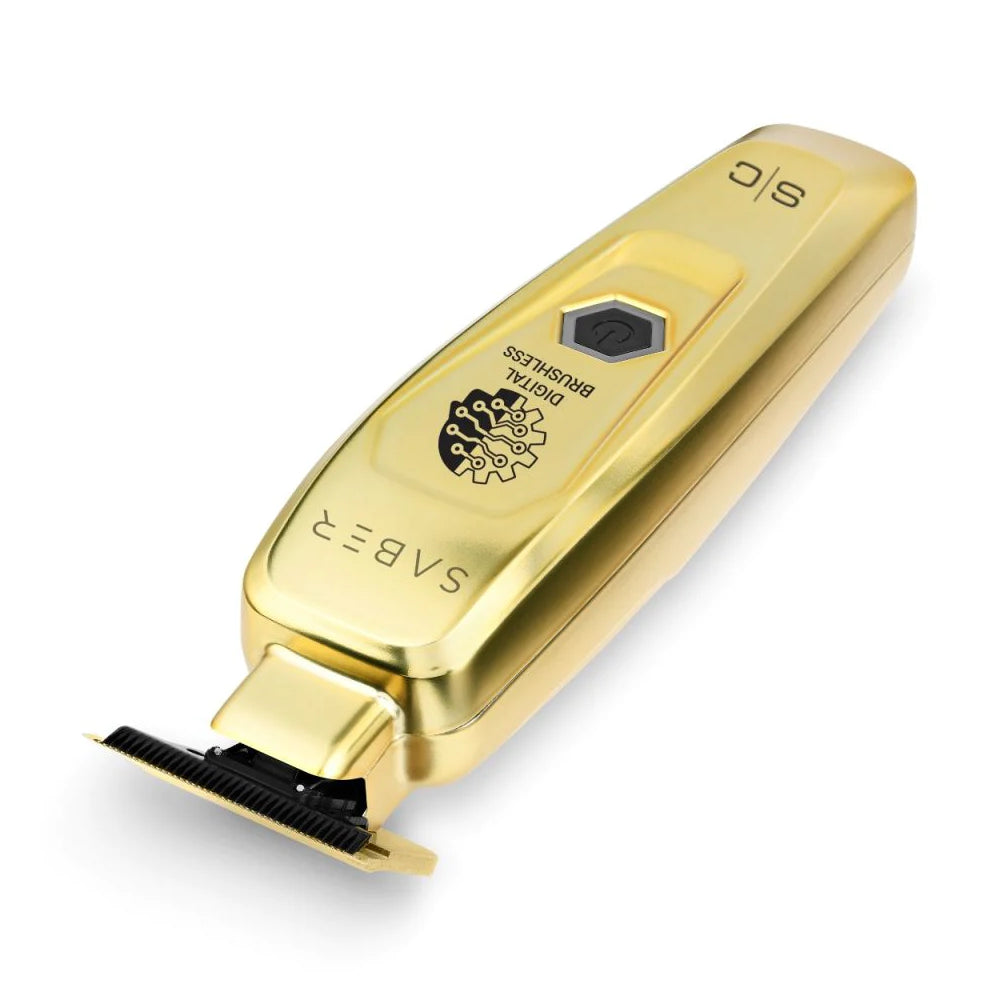 [barber_everything]-StyleCraft Saber Full Metal Body Digital Brushless Motor Cordless Trimmer-StyleCraft-Gold-Barber Everything